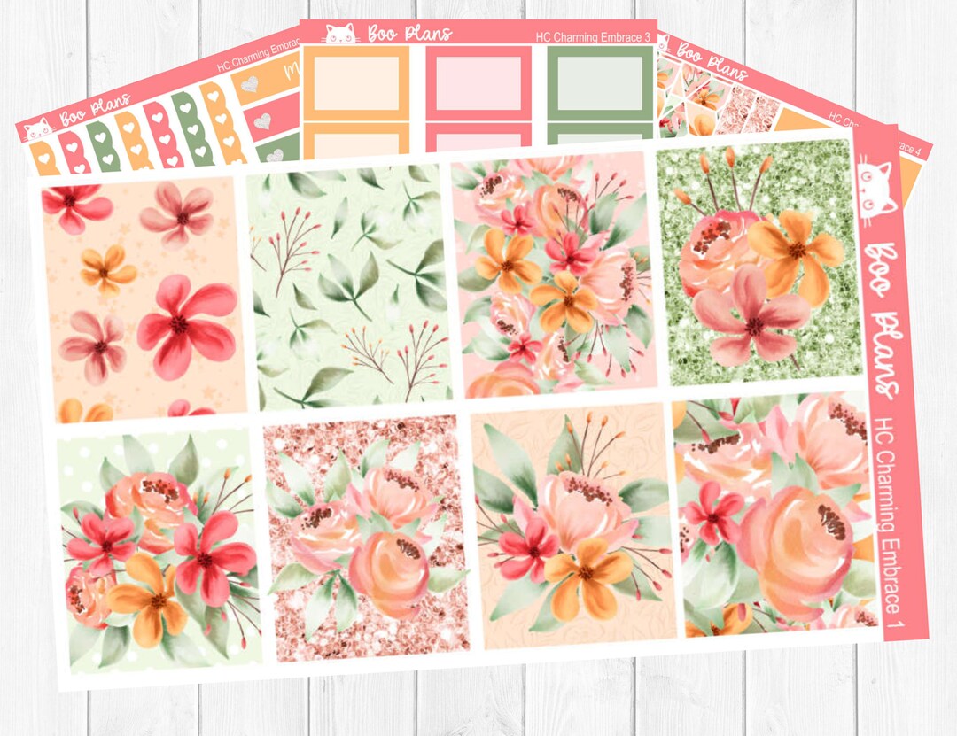 Charming Embrace - Hobonichi Cousin A5 - Weekly Planner Sticker Kit - Etsy