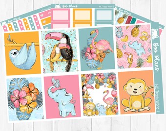 Tropic World - Hobonichi Cousin A5 - Weekly Planner Kit
