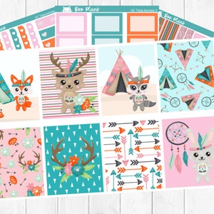 Tribal Animals - Hobonichi Cousin A5 - Weekly Planner Sticker Kit