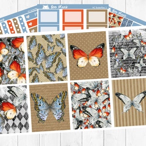 Butterflies - Hobonichi Cousin A5 - Weekly Planner Sticker Kit