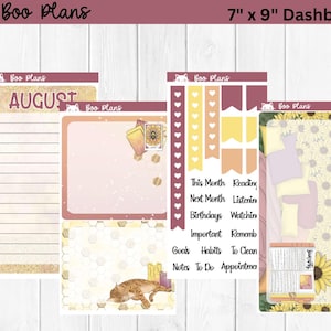 Sun Child August Monthly Dashboard Kit Vertical 7&quot; x 9&quot;