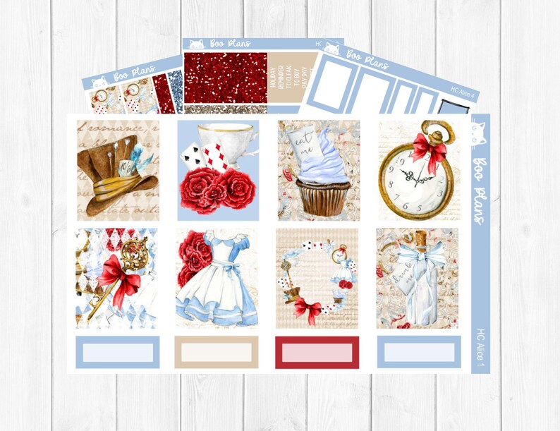 Alice - Hobonichi Cousin A5 - Weekly Planner Sticker Kit - Etsy