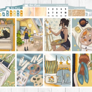 Artsy - Erin Condren Vertical 7&quot; x 9&quot; - Weekly Planner Sticker Set
