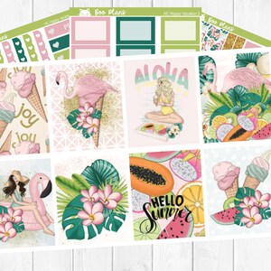 Happy Vacation - Hobonichi Cousin A5 - Weekly Planner Sticker Kit