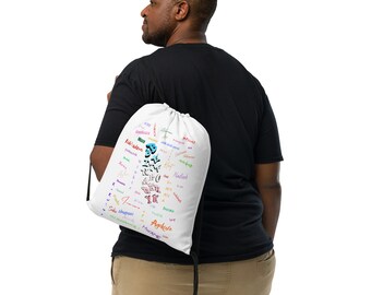 Before the Binary Drawstring bag