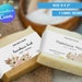 Soap Bar Label Template for Handmade Soaps Pretty Editable Organic Soap ...