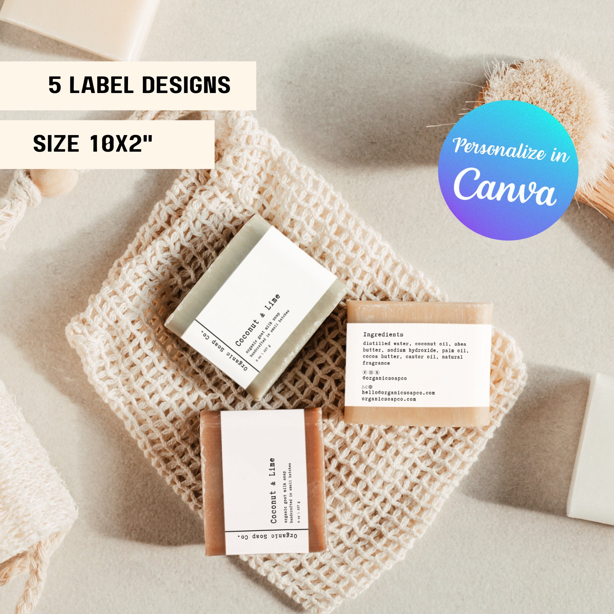 Soap Label Template DIY Soap Label Small Business Label Template Multi