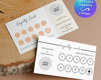 Loyalty Program Reward Card Template Editable Reward Program Card Custom Loyalty Card Printable Membership Loyalty Card For Small Business