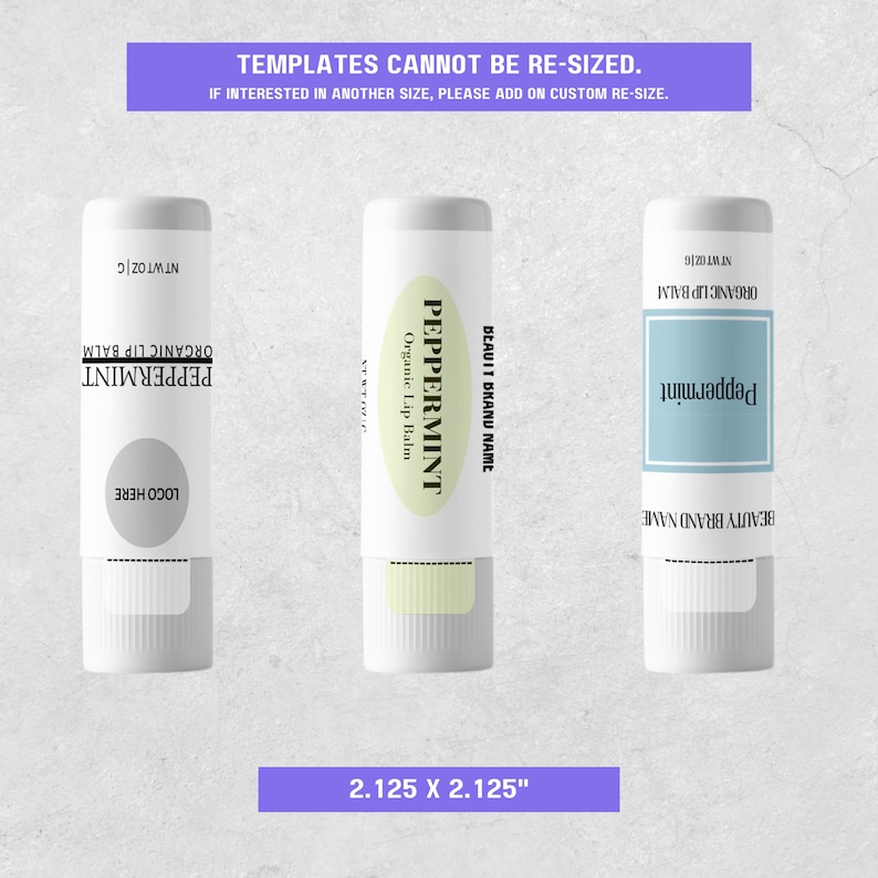 Lip Balm Tube Label With Safety Seal Template Editable Lip Balm Label ...