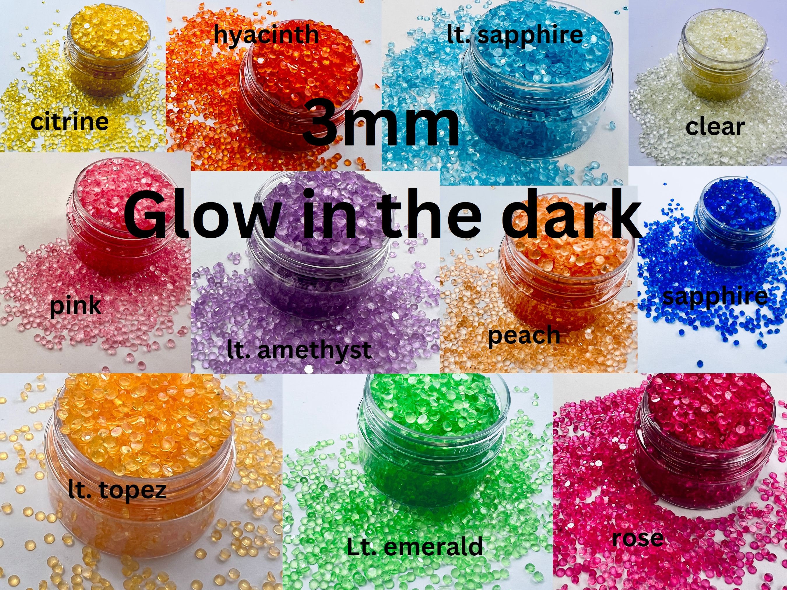 Glow In The Dark Nail Crystals - Fanduco