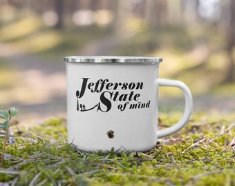 Enamel Mug - Jefferson State of Mind Gift or Souvenir