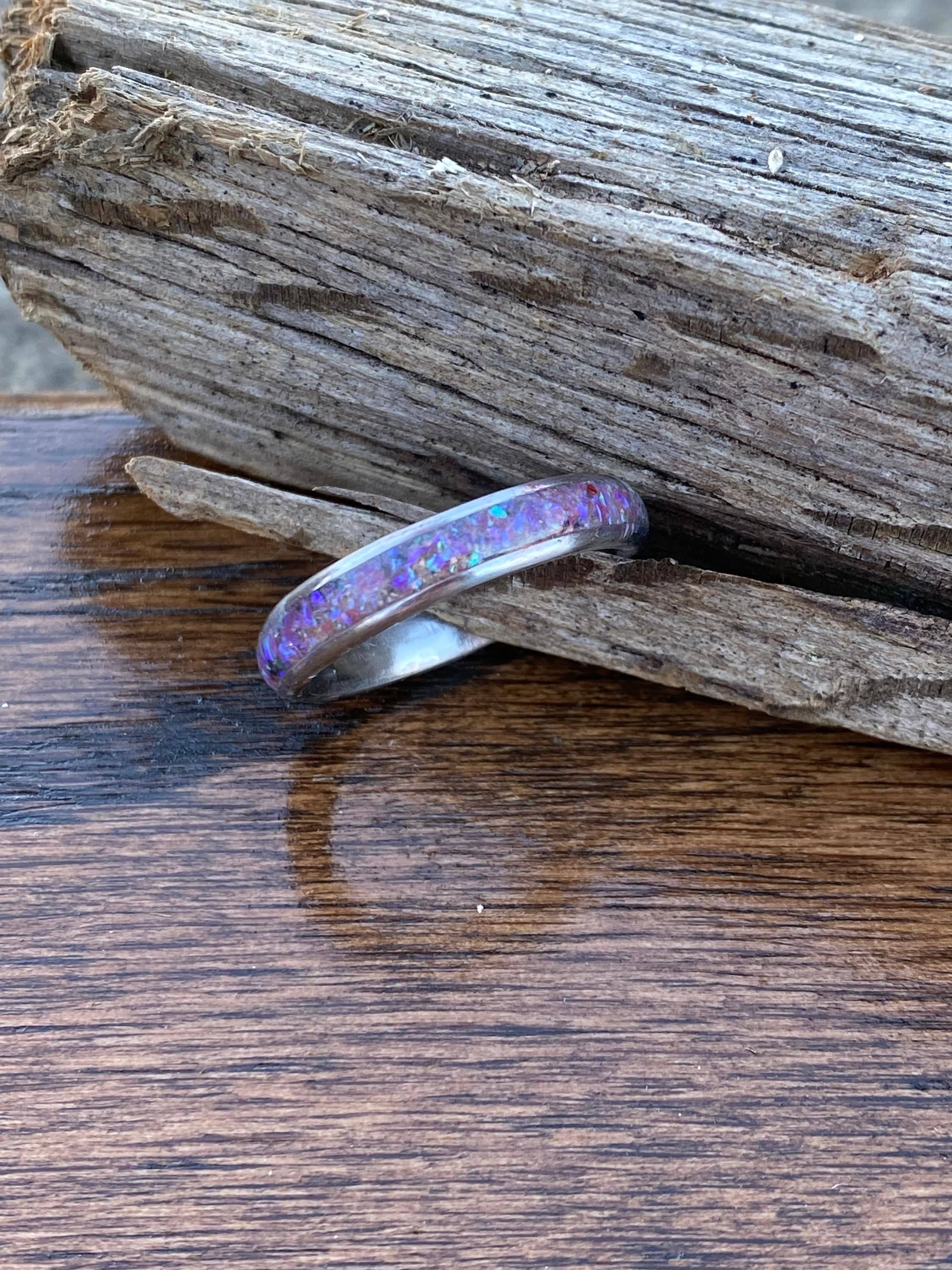 Custom Inlay Memorial Ring - Etsy