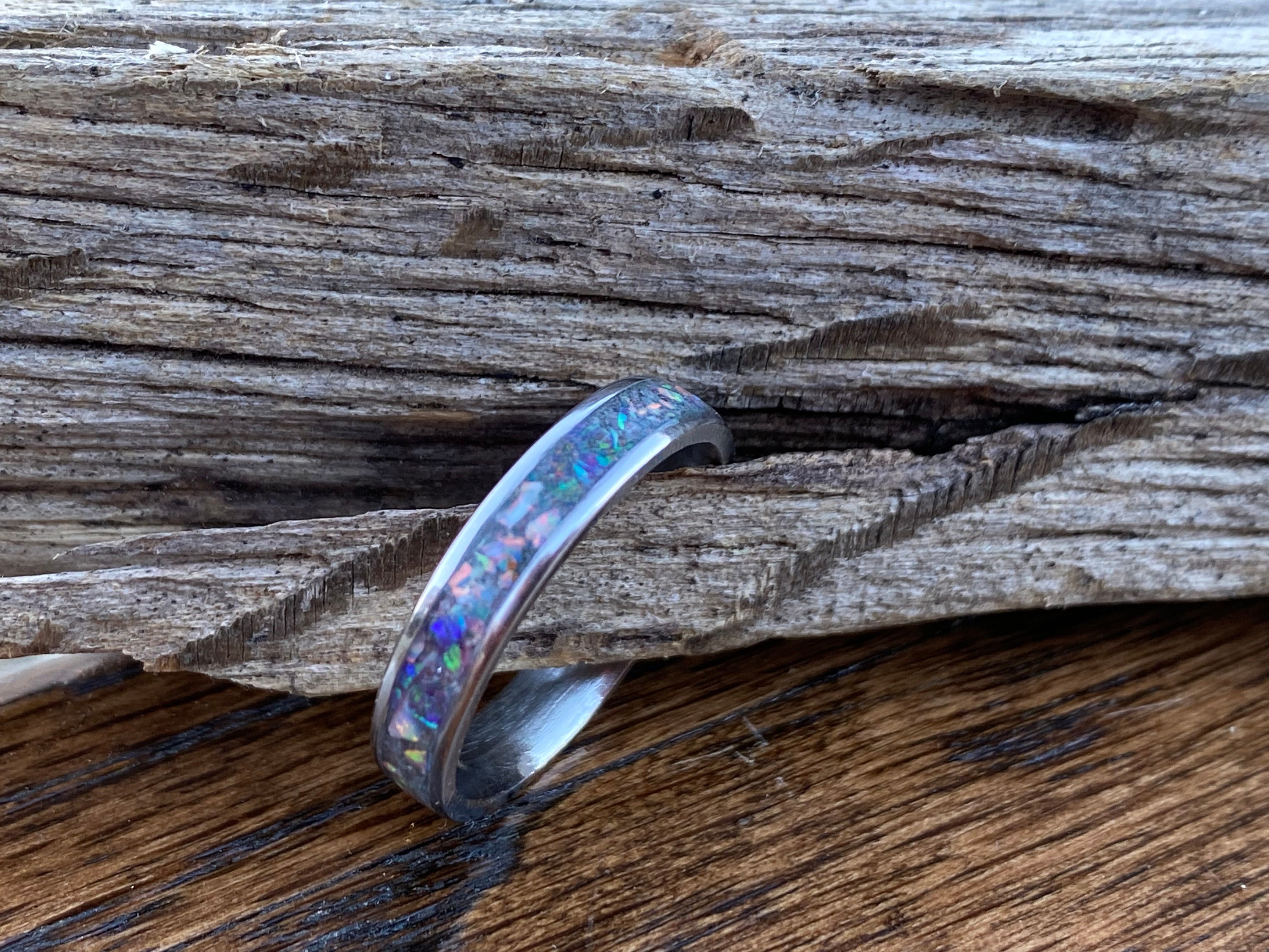 Custom Inlay Memorial Ring - Etsy