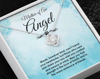 Mutter eines Engels Gedenkgeschenk, Fehlgeburt Halskette für Mama, Säugling Verlust Sympathie Schmuck, Erinnerungsgeschenk für Engel Baby Verlust Mütter