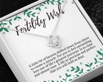 Fruchtbarkeit Wunschgeschenk, Unfruchtbarkeit Schmuck Geschenke, IVF Geschenk, Fruchtbarkeit Geschenk, Fehlgeburt Geschenk, Unterstützung Geschenk, Fruchtbarkeit Halskette Muttertag