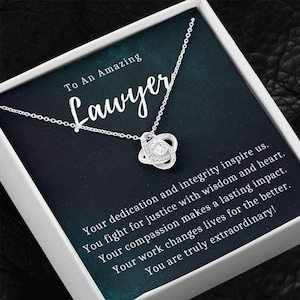 Lawyer Gift for Her, Attorney Appreciation Necklace, Law School Graduation Jewelry, Bar Exam Congrats Present, Experienced Lawyer Jewelry