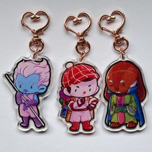 A Crown of Candy Dimension 20 Taste Buds 2.5" Acrylic Keychains