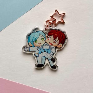 Ensemble Stars!! Drittes Jahrestag 2,5 "Acryl Schlüsselanhänger - Kanata Shinkai - Chiaki Morisawa - Ryuseitai
