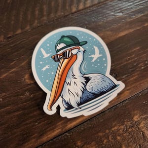 Cool Pelican Sticker