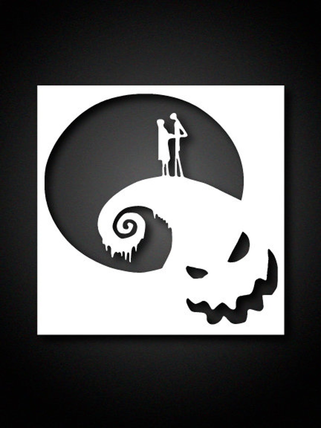 Nightmare Before Christmas Reusable Stencils 6x6 Inch Custom