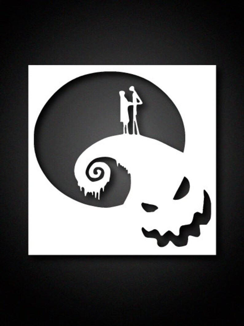 Nightmare Before Christmas Reusable Stencils Custom Stencil Halloween Stencil - Etsy