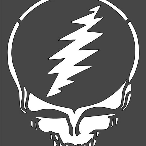 Grateful Dead Plastic Stencil Custom