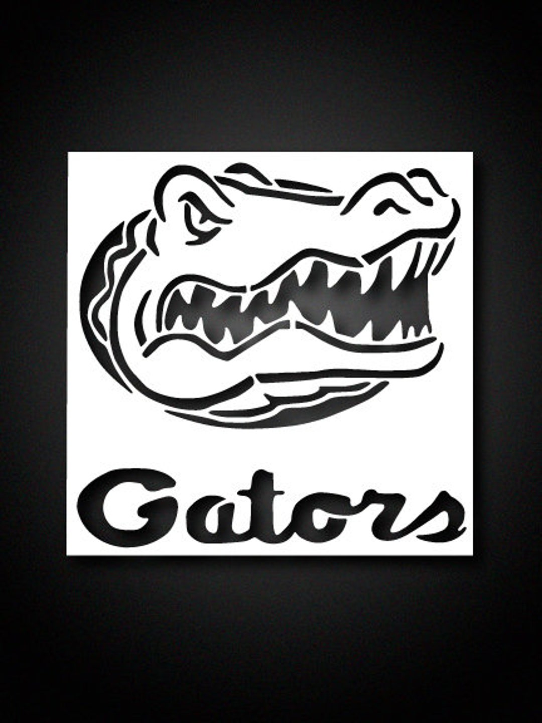 Custom Cut Stencil Gators Arts and Crafts Painting on Wall Wood Glass ...
