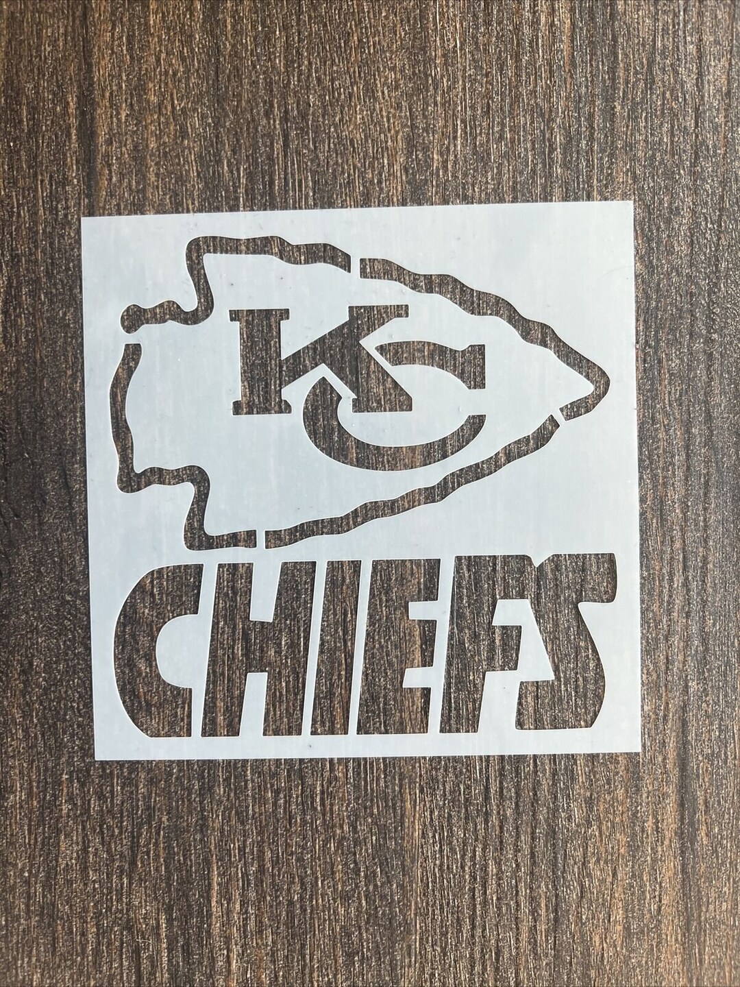 Kansas City Chiefs Stencil Plastic Sheet, New Custom Stencil Sports - Etsy
