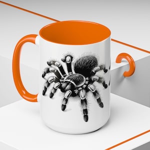 Tarantula Coffee Mug: Spider Lover Gift, Halloween Kitchen Decor