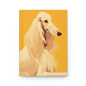 Afghan Hound Hardcover Journal, Notebook For Afghan Hound Lovers, Journal Gift for Dog Owners And Writers, Afghan Hound Diary Gift For Her