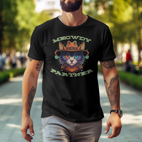 Meowdy Partner T-Shirt, Cute Cat Shirt, Meowdy Cat