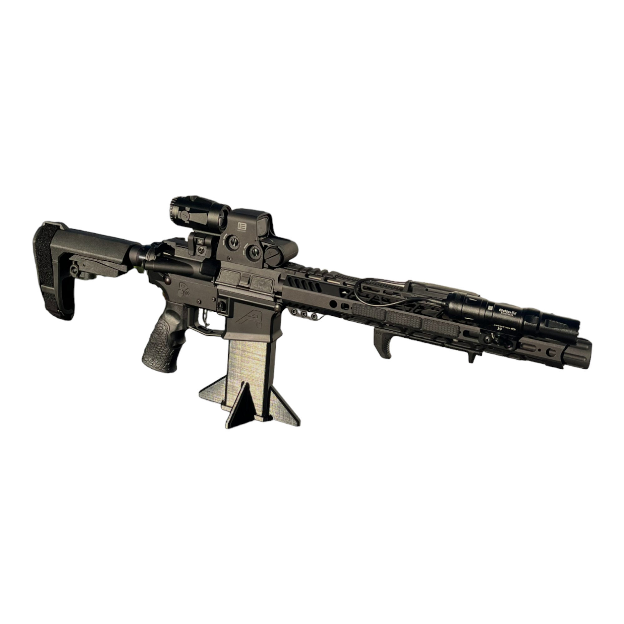AR-15 Stand / Rifle Tactical Gun Holder Rack Storage Home Defense ...