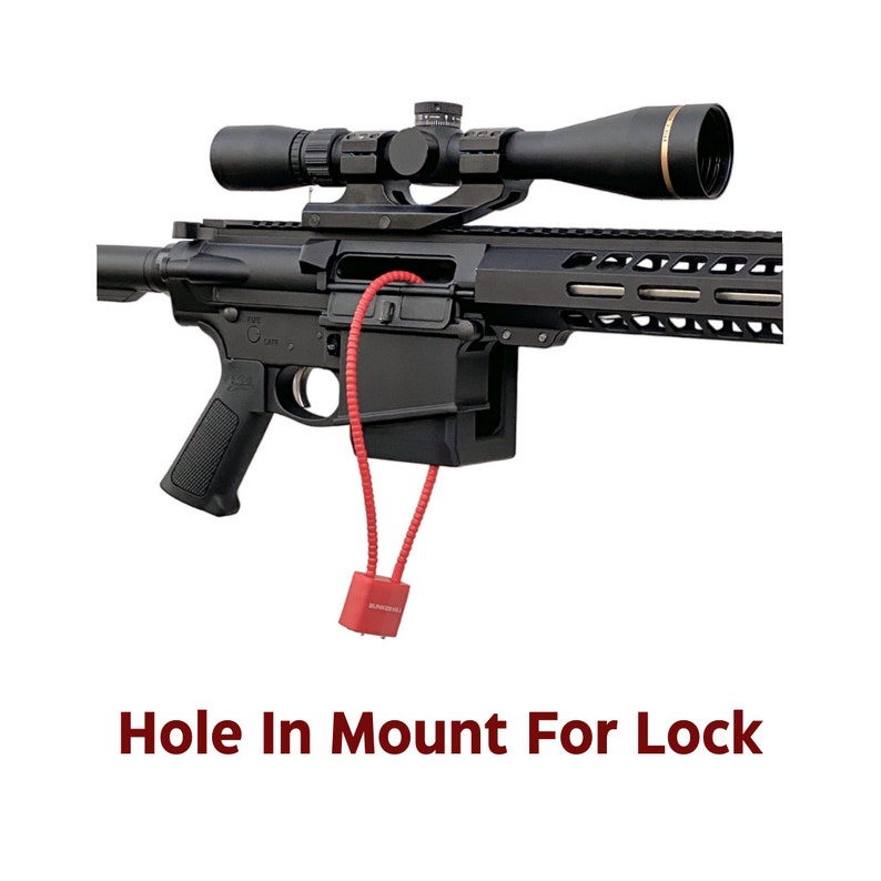 AR-10 Magazine Mount - Wall / Rifle Tactical Gun Holder Rack Storage ...