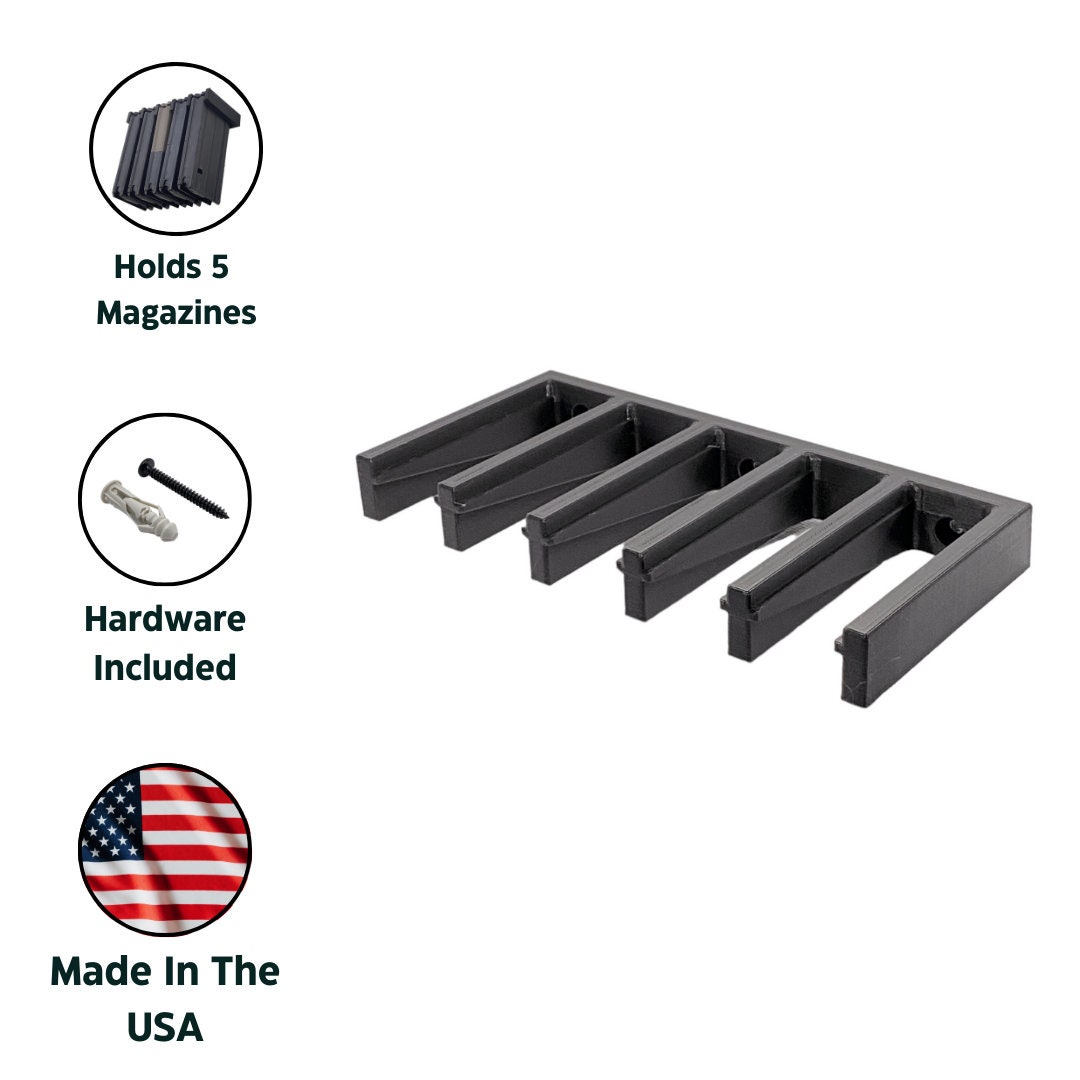 FN SCAR-H Compatible Magazine Rack Holder 3 and 5 Mags Scar 17 17S ...