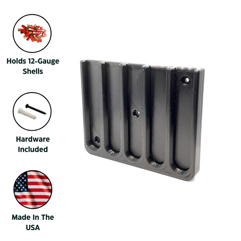 12-gauge Shotgun Shell Rack Wall Mount / Gun Holder Rack Storage ...
