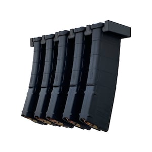 AR-15 Magazine Rack - Wall /  Rack Storage Home Organizer Safe Firearm Display Hanger Hook Bullet Storage Magazine Durable Heavy Duty