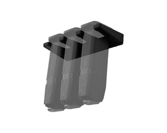 Glock Compatible Magazine Rack - Wall  /  Rack Storage Home Organizer Safe Firearm Display Hanger Hook Bullet Storage Magazine Durable