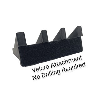 Velcro Glock Compatible Magazine Rack - No Drilling /  Storage Home Organizer Safe Firearm Display Hanger Hook Bullet Storage Magazine Mount
