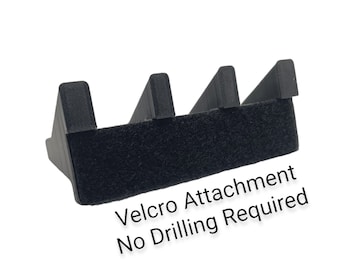 Velcro Glock Compatible Magazine Rack - No Drilling /  Storage Home Organizer Safe Firearm Display Hanger Hook Bullet Storage Magazine Mount