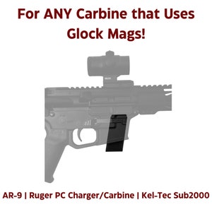 AR-9 Wall Mount - Kel-Tec Sub2000 | Ruger PC Carbine/Charger |Rifle Tactical Gun Holder Rack Storage Home Defense Organize Safe Display image 3