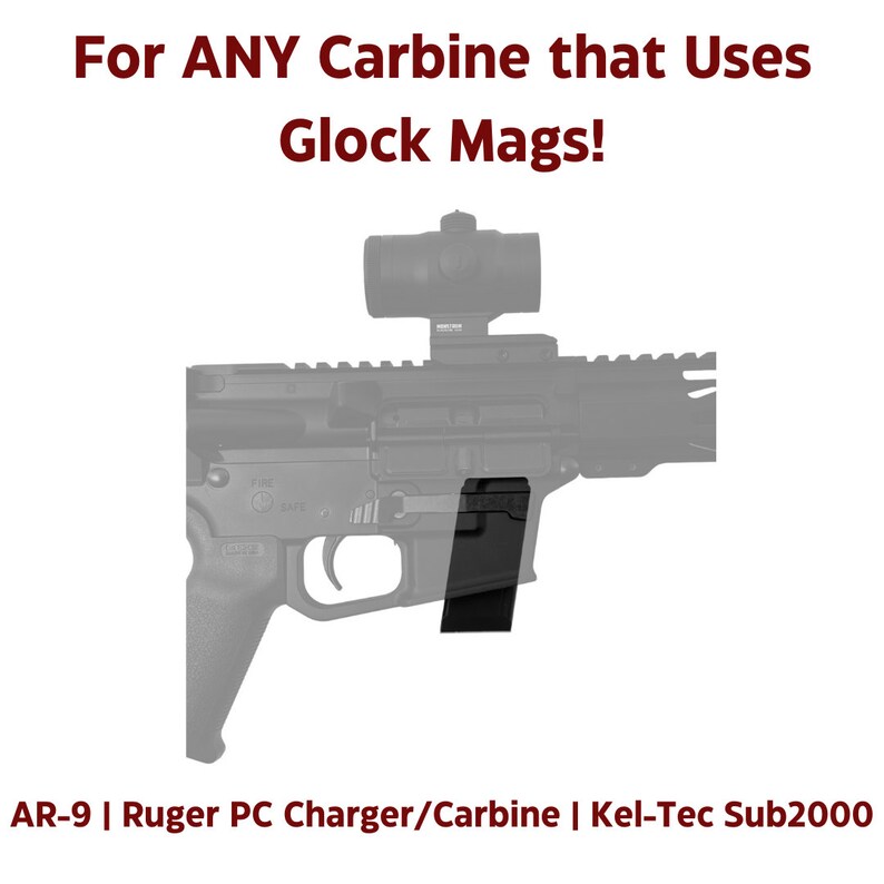 AR-9 Wall Mount - Kel-Tec Sub2000 | Ruger PC Carbine/Charger |Rifle Tactical Gun Holder Rack Storage Home Defense Organize Safe Display image 3
