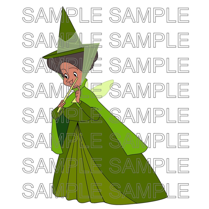 Fauna Sleeping Beauty Green Fairy - Etsy