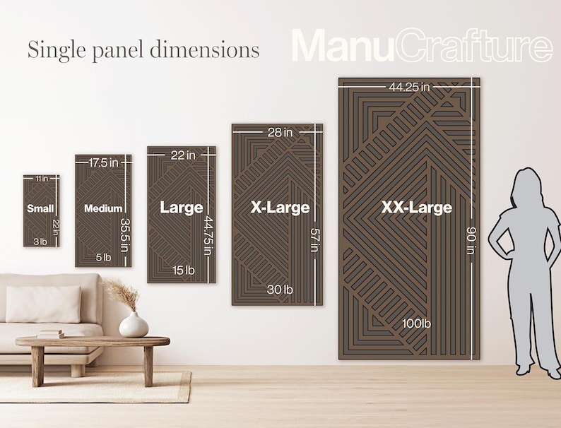 Wall Décor | Modern Wood Wall Art Set | Large Modern Wood Wall Hangings ...