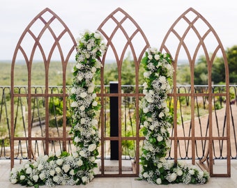 7 ft Hochzeitsbogen Holz, Hochzeitsdeko, Zeremonienbogen, Hochzeitslaube, rustikaler Holzbogen, Hochzeitsbogen Fenster, Hochzeit am Strand, Boho Decor