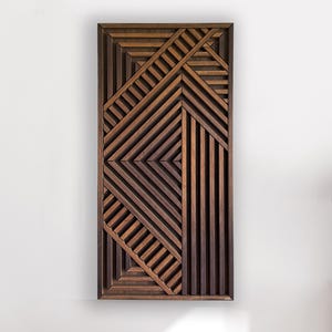 Wall Décor | Modern Wood Wall Art Set | Large Modern Wood Wall Hangings | Geometric Wood Wall Panels | Abstract Wooden Wall Art | Gift |