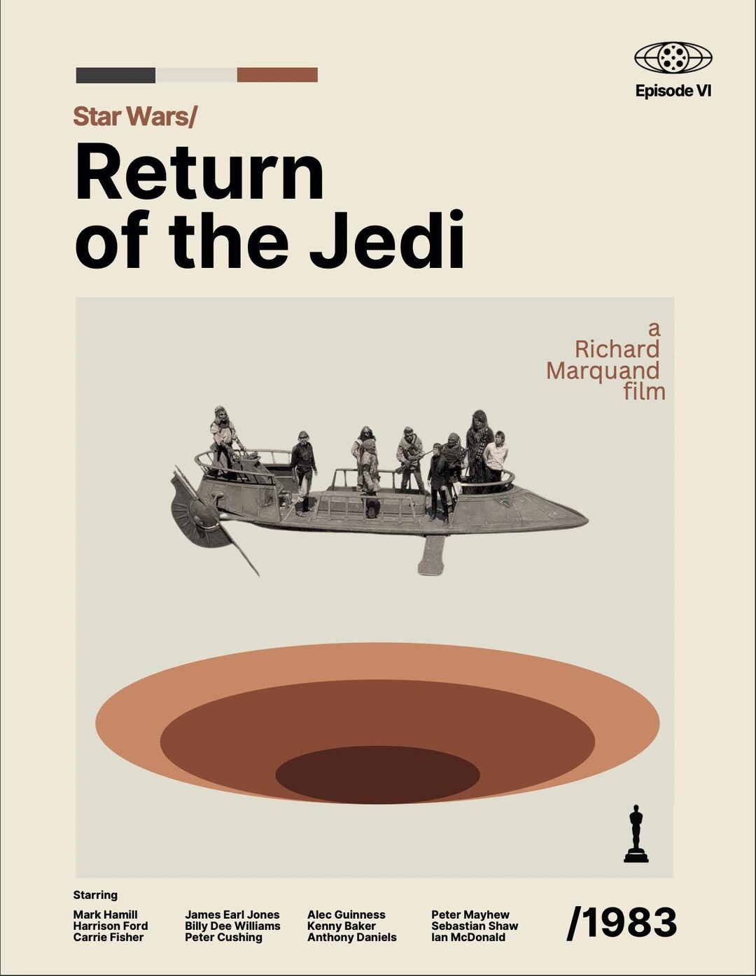 Return of the Jedi Star Wars Modern Art Print - Etsy