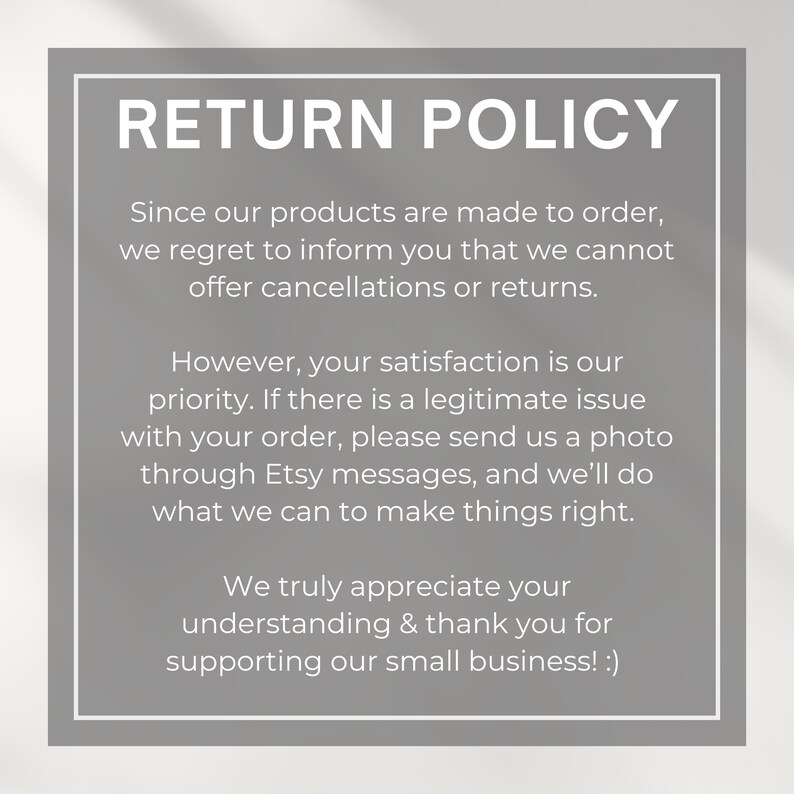 return policy