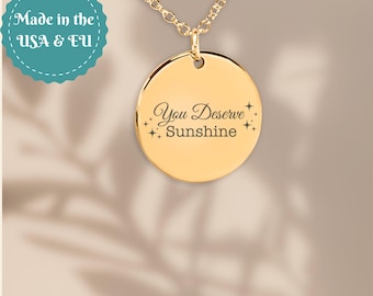 You Deserve Sunshine Hockey Rivalry Necklace, Booktok Romance Gift, Heated Fans
