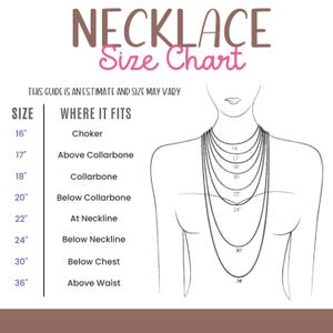 necklace size chart