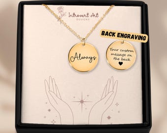 Always Potter-Inspired Books Lovers Necklace, Wizard Fan Gift, BF GF Anniversary Jewelry